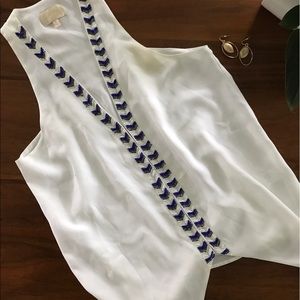 RIELEY boutique embellished sleeveless top.