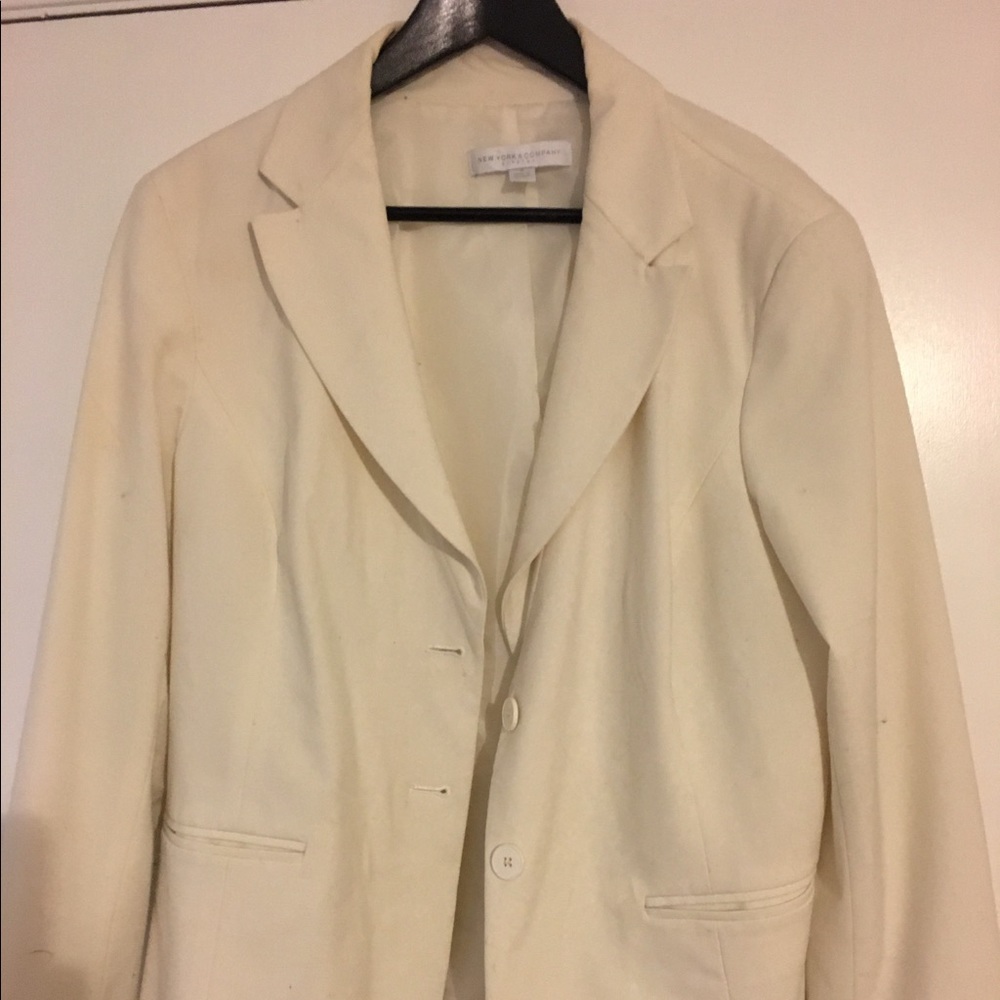 Cream blazer