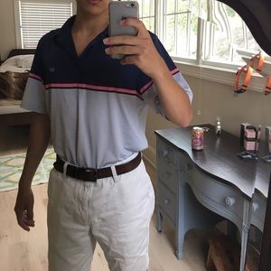 Vineyard Vines mulitcolor striped Golf Polo