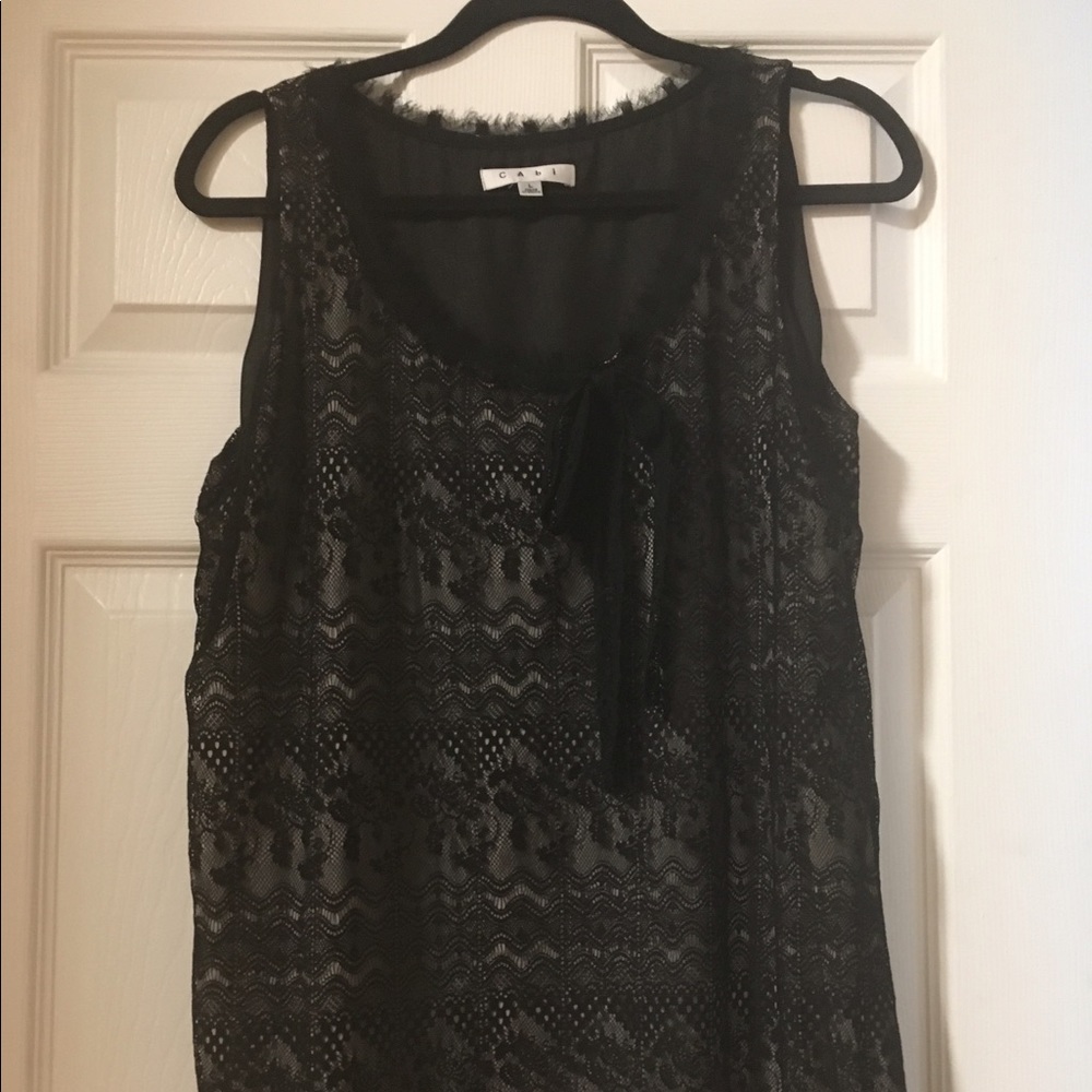 SOLD - CAbi ... Like New Laced Tunic
