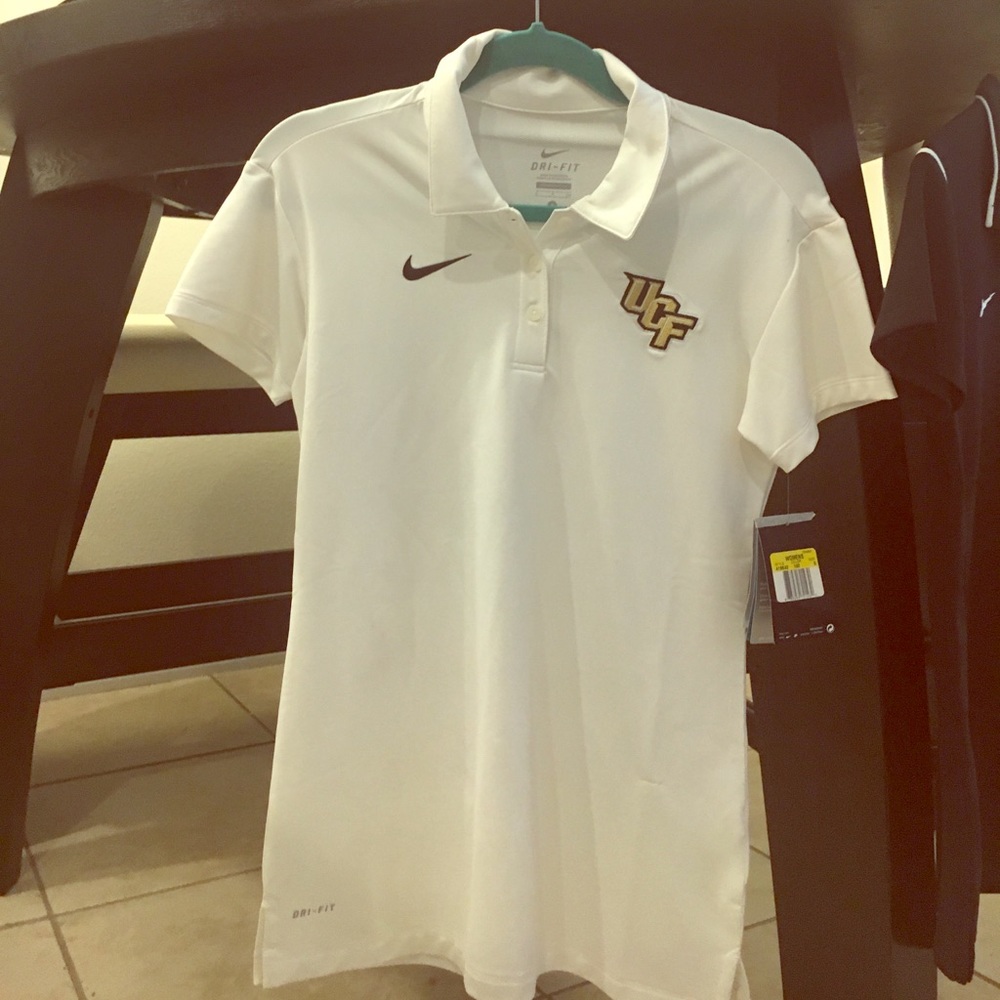 UCF Nike Dri-Fit White Polo