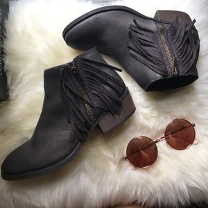 FINAL PRICE Steve Madden Frayed Booties