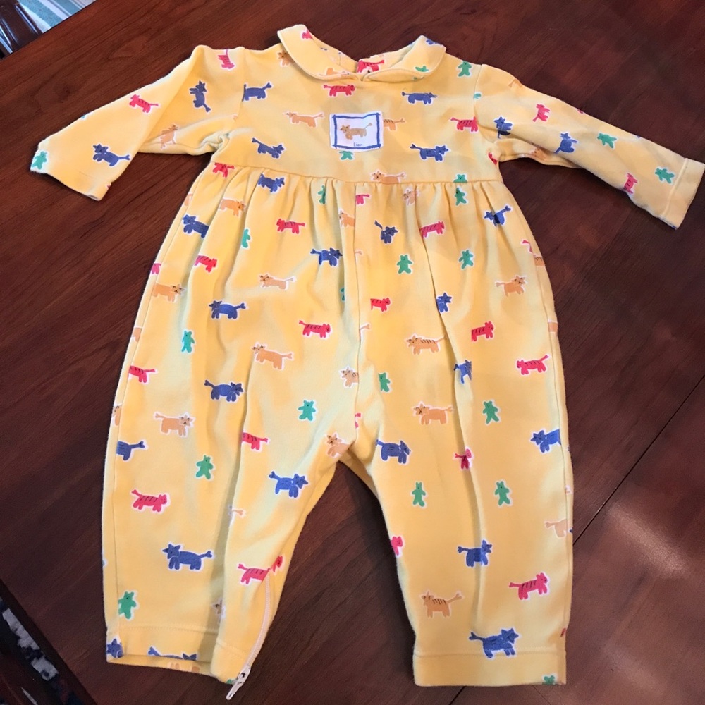 Yellow one piece romper