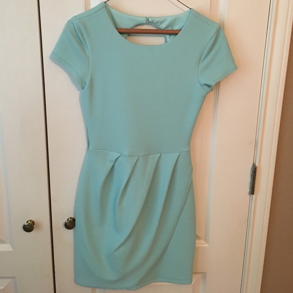 Turquoise Slightly Glitter Dress