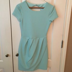 Turquoise Slightly Glitter Dress