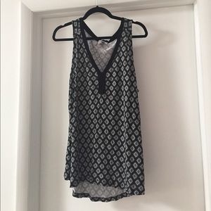 Black & White Patterned Tank