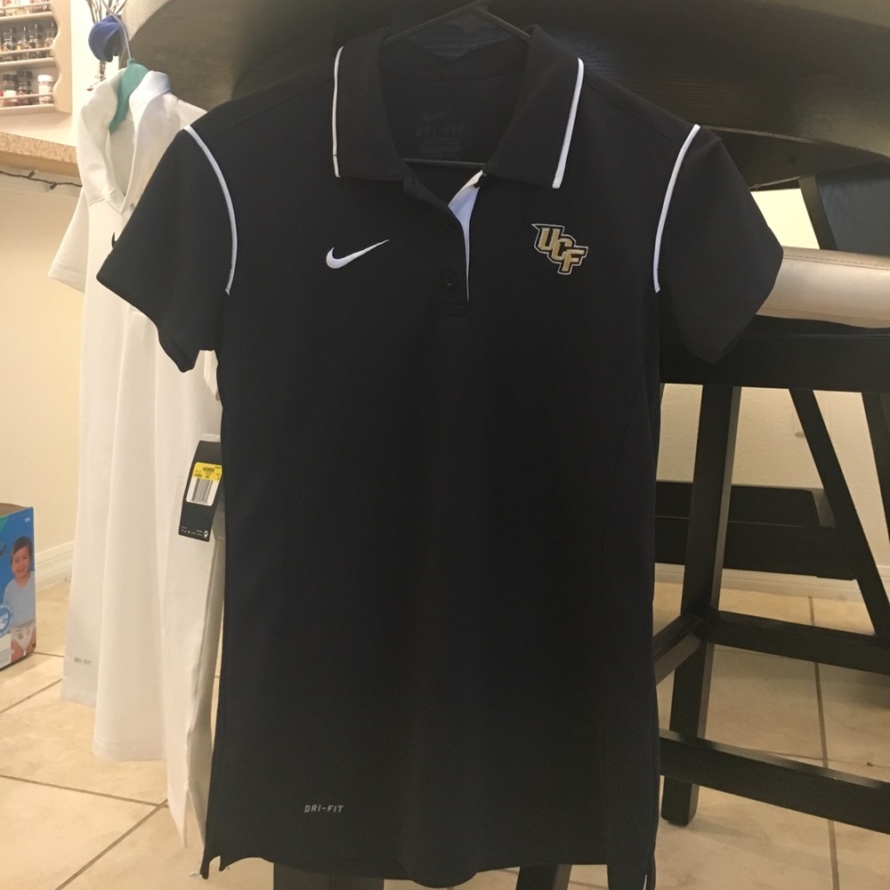 Nike Dri-Fit UCF Black Polo.