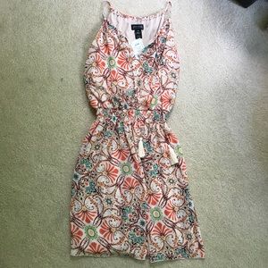 Flowy tan summer dress