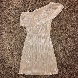 Silver Shimmering Party Dress
