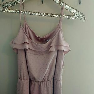 Blush Dress with Gold Studs