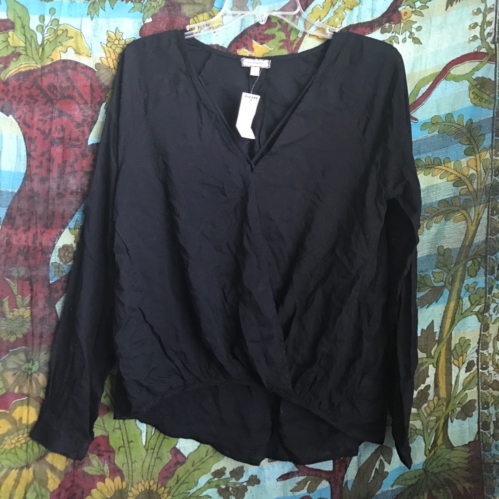 black lightweight blouse