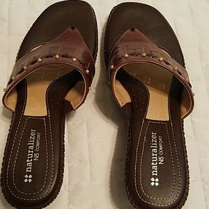 Naturalizer Entrance Brown Wedge Sandal