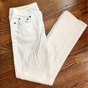 J Crew white matchstick jeans