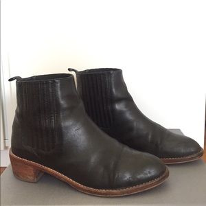 Lorffler Randall black leather ankle boots