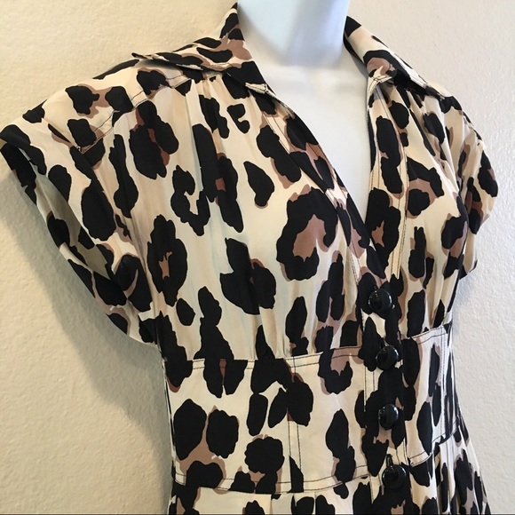 Nanette Lepore Silk Animal Print Dress - Picture 3 of 5