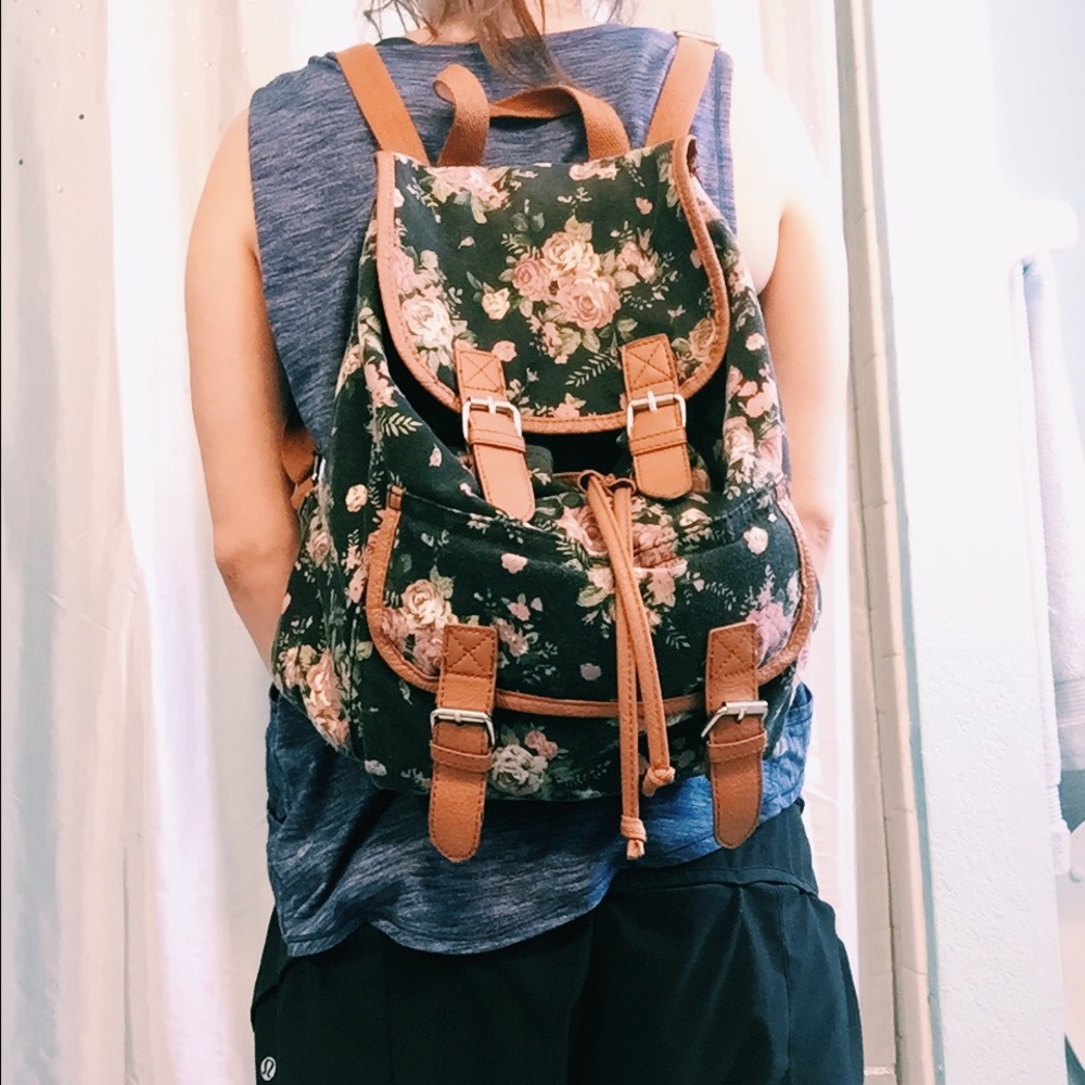 Floral backpack