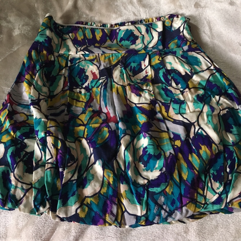Multi colored bubble skirt