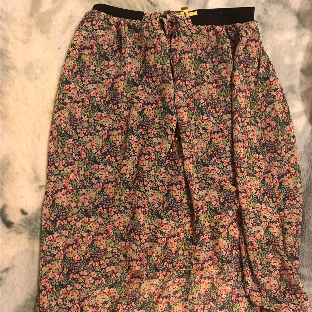 VERA WANG  HIGH-LOW SKIRT, Sheer over Mini