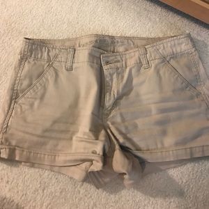 khaki shorts