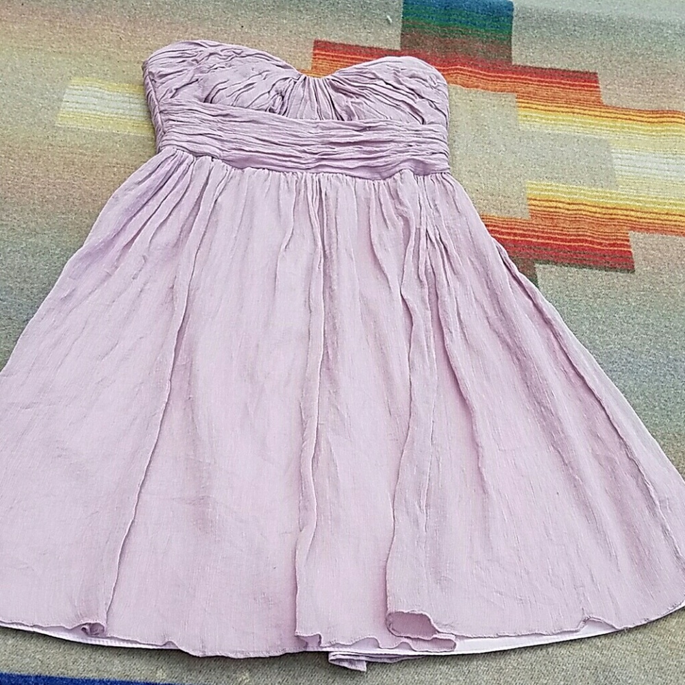 J.Crew Mulberry Silk Strapless Mini