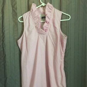 Pink Seersucker Dress
