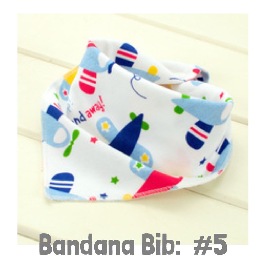 Bandana Bib For Baby (Airplanes)