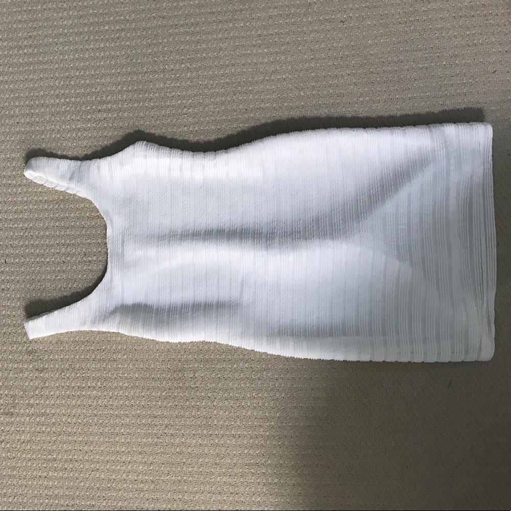 White body con dress