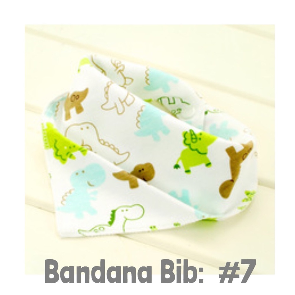 Bandana Bib For Baby (Dinosaur)