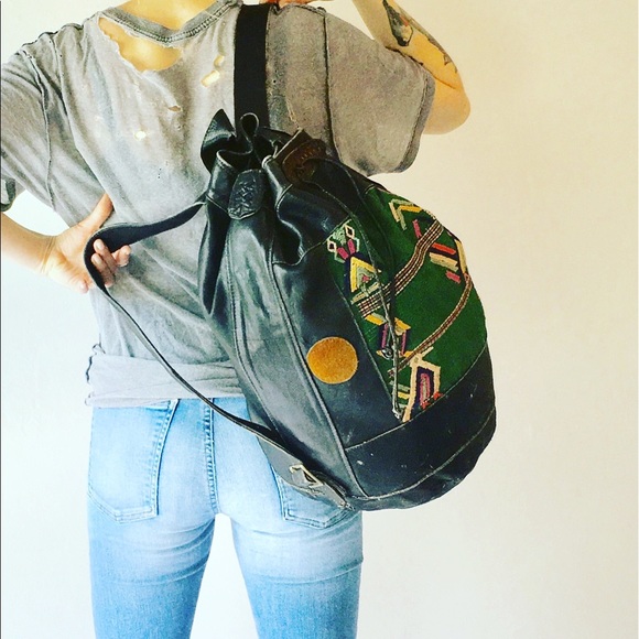 Kilim weekender tote