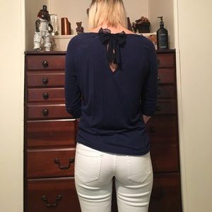 Dark blue blouse