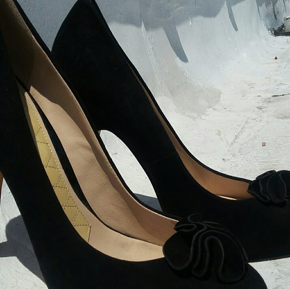 JOAN & DAVID BLACK SUEDE VALERIA PUMPS SZ 8.5 - Picture 3 of 8
