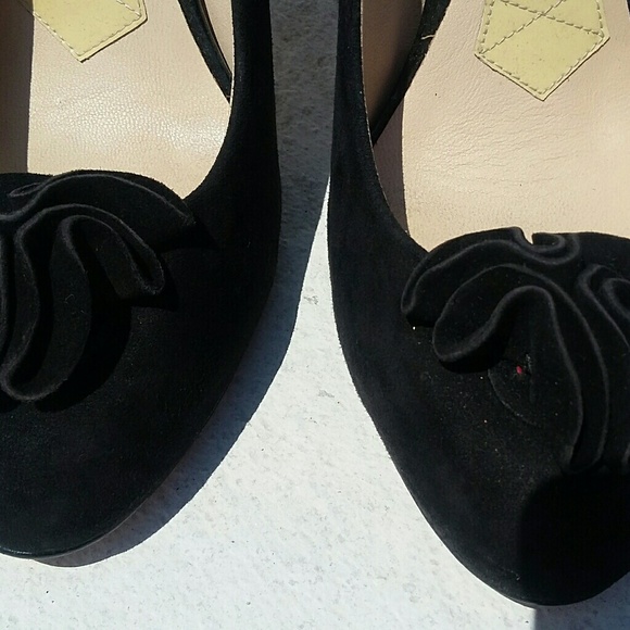 JOAN & DAVID BLACK SUEDE VALERIA PUMPS SZ 8.5 - Picture 7 of 8