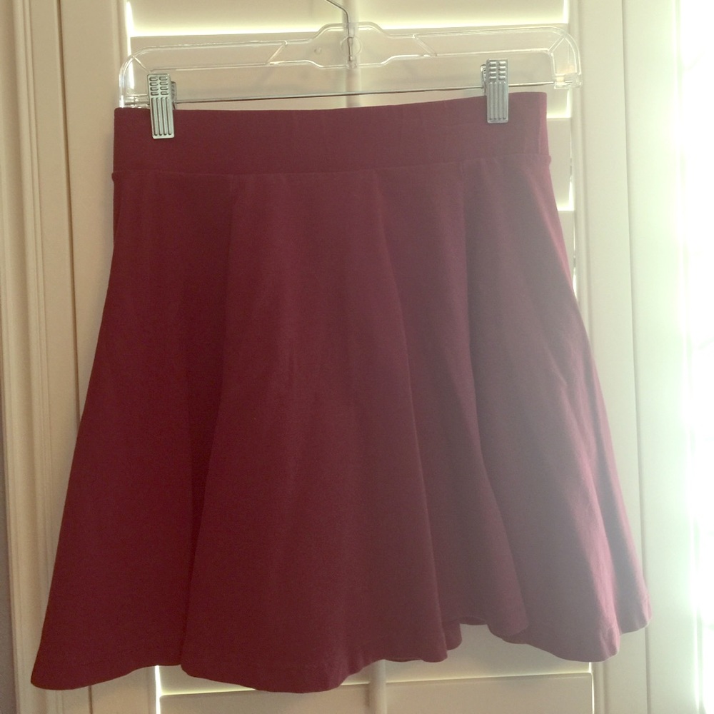 Maroon / Burgandy Skater Skirt