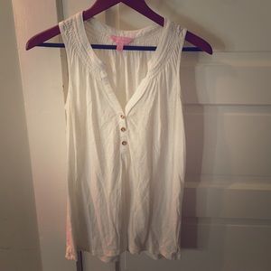 Lilly Pulitzer White Essie Top