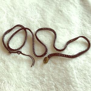 Chen Rai Black bead triple wrap bracelet