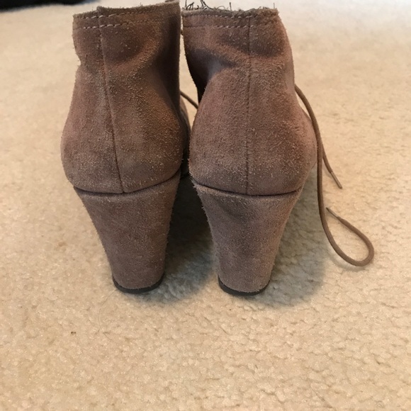 Nordstrom rack suede lace up booties - Picture 3 of 3