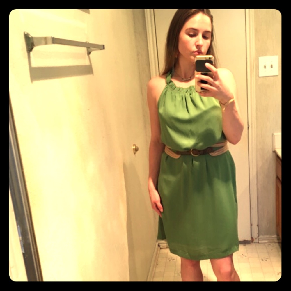 Lavand Ruffle Trim Tank Dress
