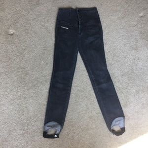 DIESEL high waist jeans grey size 27