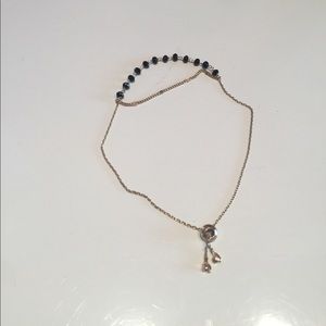 Club Monaco nuggets bracelet black and gold