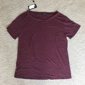 Rag & Bone dark red t-shirt top NEW size S