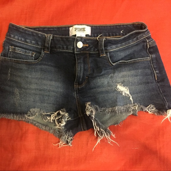 PINK Victoria's Secret Pants - PINK. Size 6. Blue jean shorts.