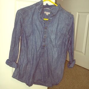 Preppy jean blouse