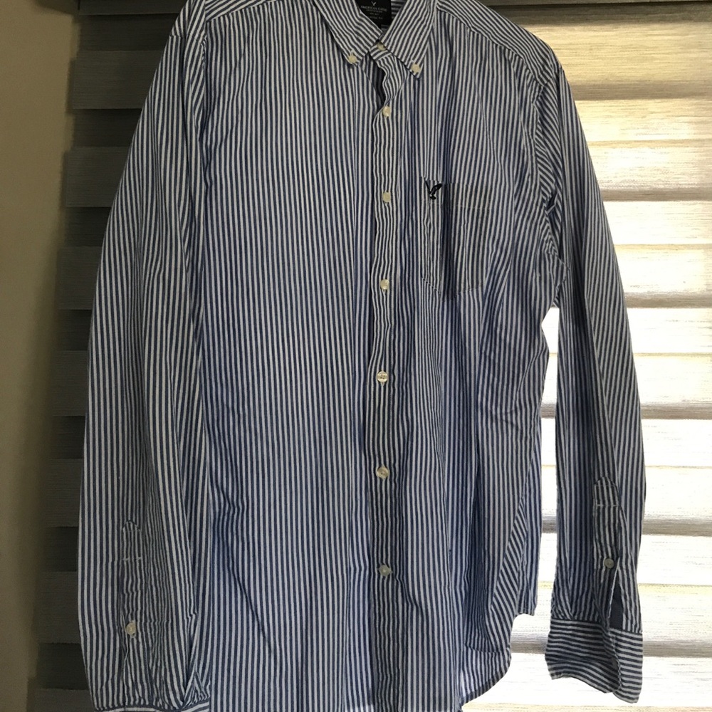 Casual men's button up blue - Picture 1 of 3