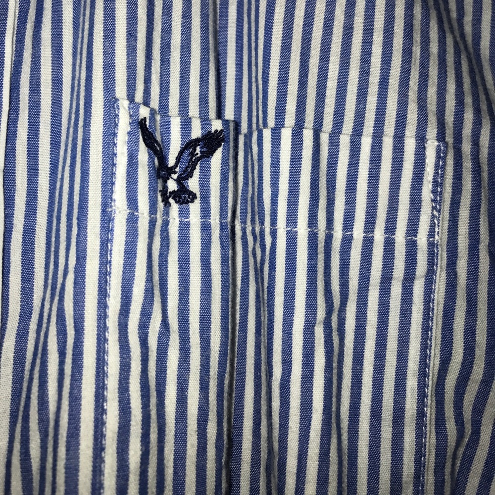 Casual men's button up blue - Picture 2 of 3