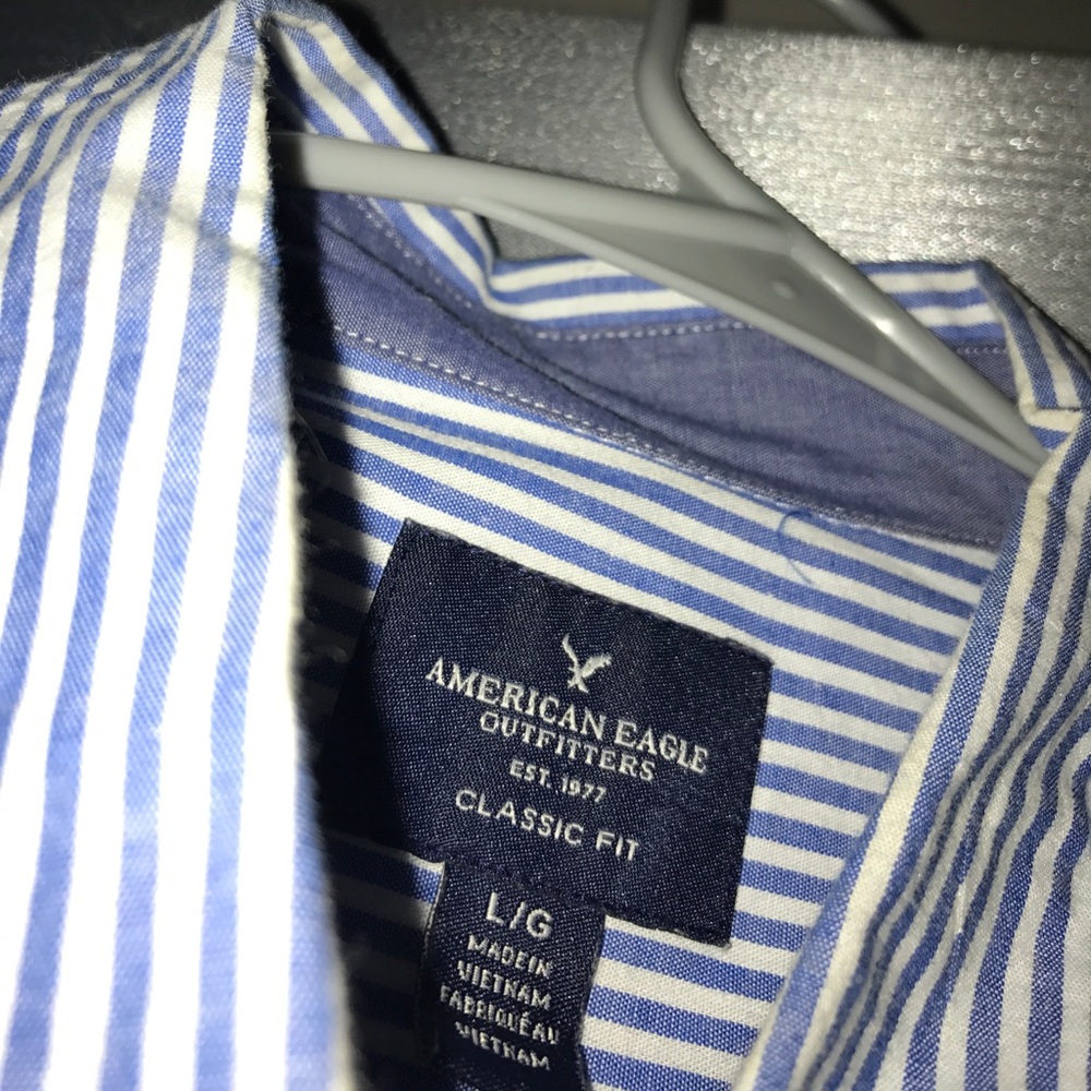 Casual men's button up blue - Picture 3 of 3