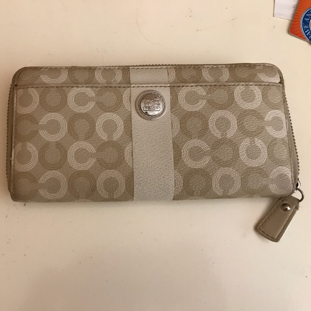 Tan Leather Coach Wallet
