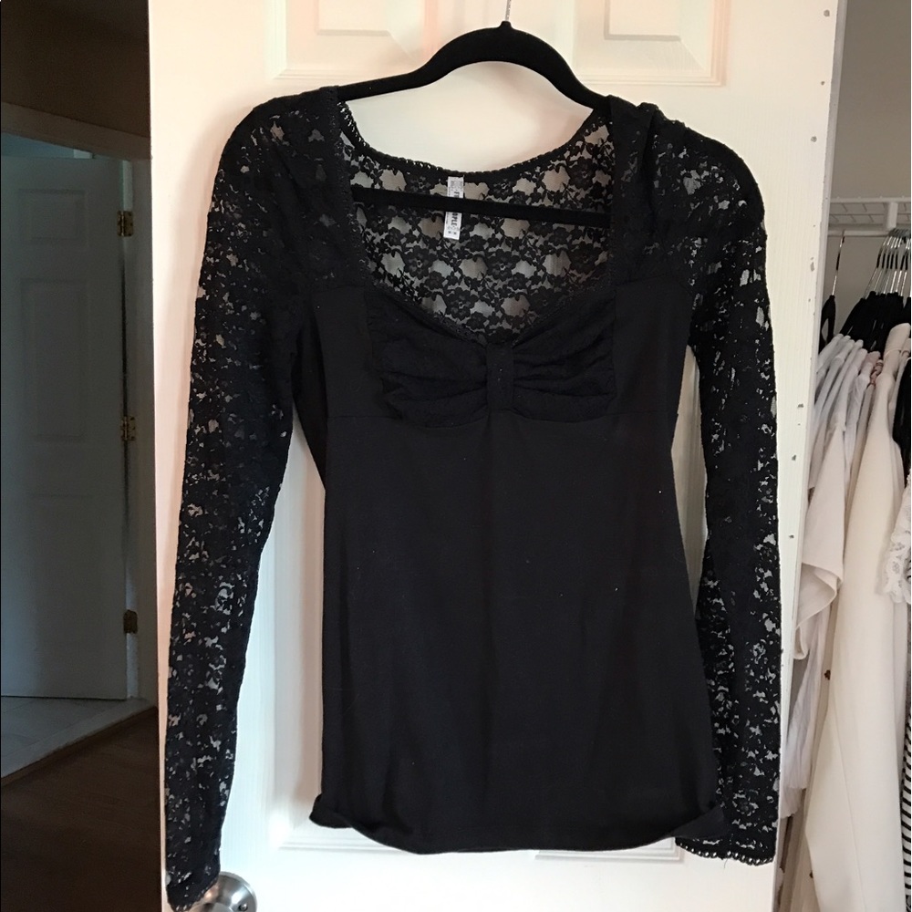 Free People Black Long Sleeve