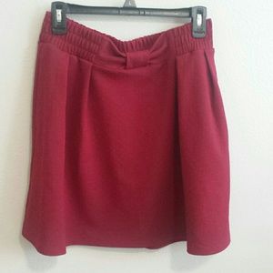 NWOT LC Lauren Conrad Textured Bow Mini Skirt