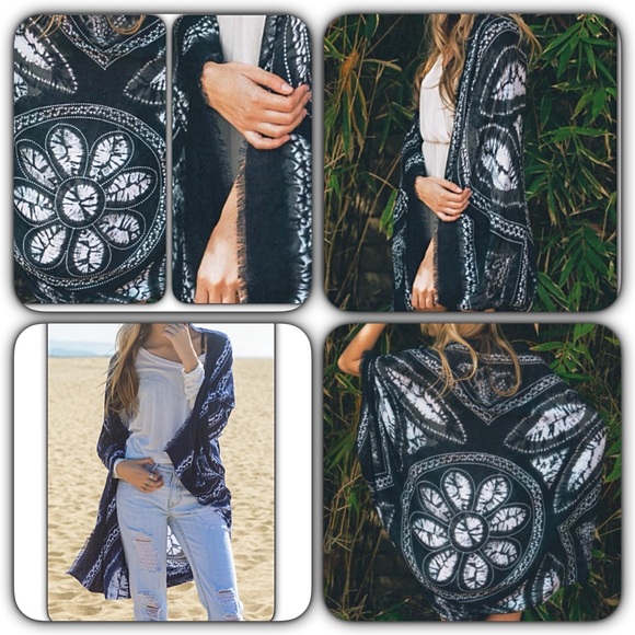 💥HOTSALE💥Boho Kimono Scarf Wrap Cover Up sold - Picture 7 of 7