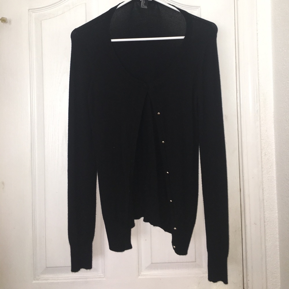 vintage looking black cardigan